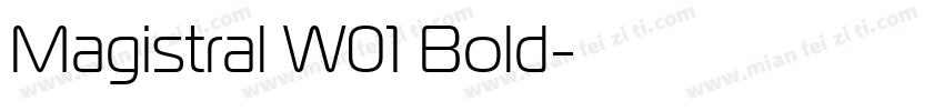Magistral W01 Bold字体转换
